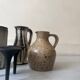 Pitcher carafe vase signed in pyrite ceramic earthenware, stoneware from Borne 1950