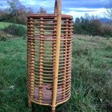 Rolling 50s rattan bar