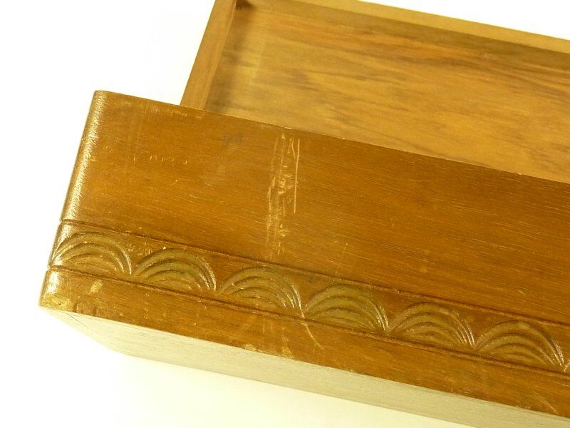 Jean Tirefort, long sculpted wooden box