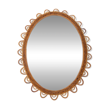 Extra large rattan mirror design Italy