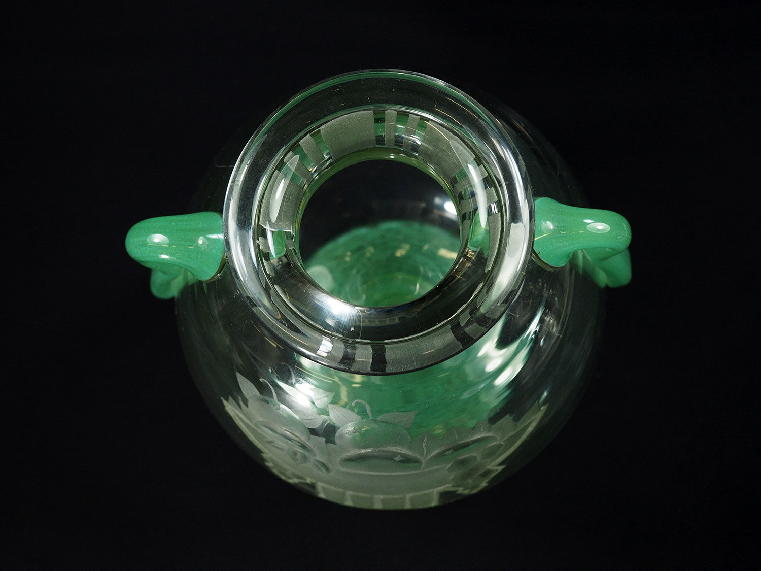 Charles Schneider art deco glass vase circa 1920