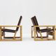 Ate van Apeldoorn pair of lounge chairs for Houtwerk Hattem, Netherlands 1960s