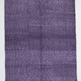 Purple & Brown Polka Dot Kilim Rug, 206x263Cm