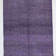 Purple & Brown Polka Dot Kilim Rug, 206x263Cm