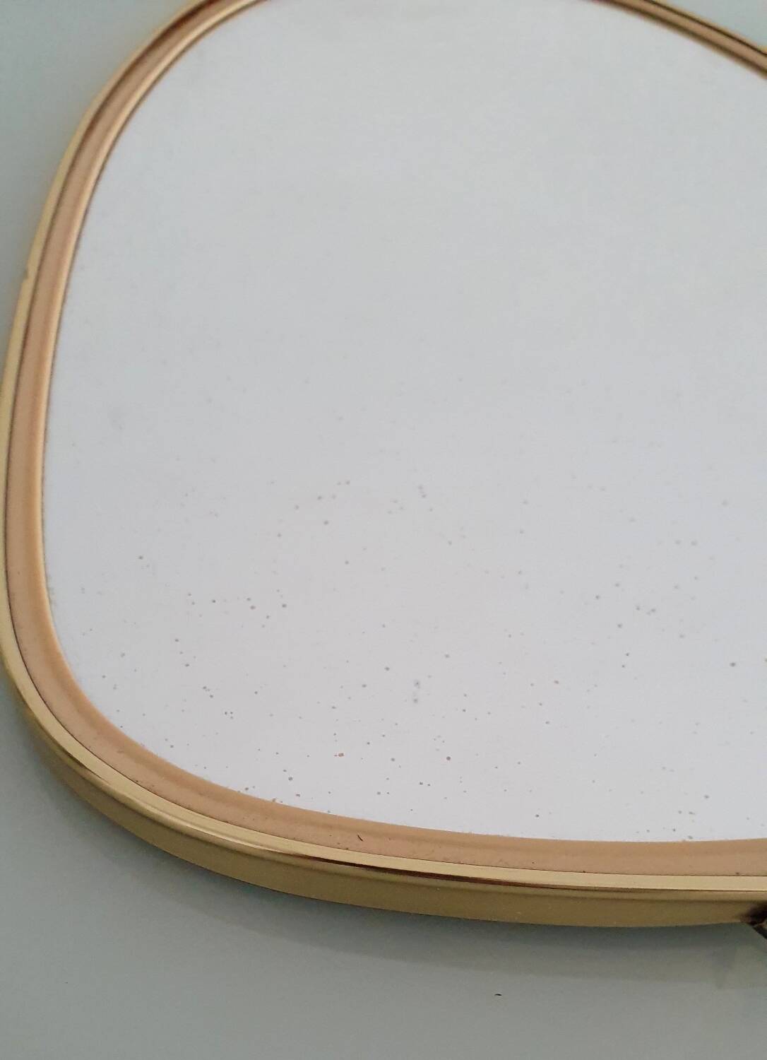 Vintage 1960s ovoid mirror