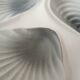 Plates, oyster dish, gray and white, Moulin des Loups ceramic