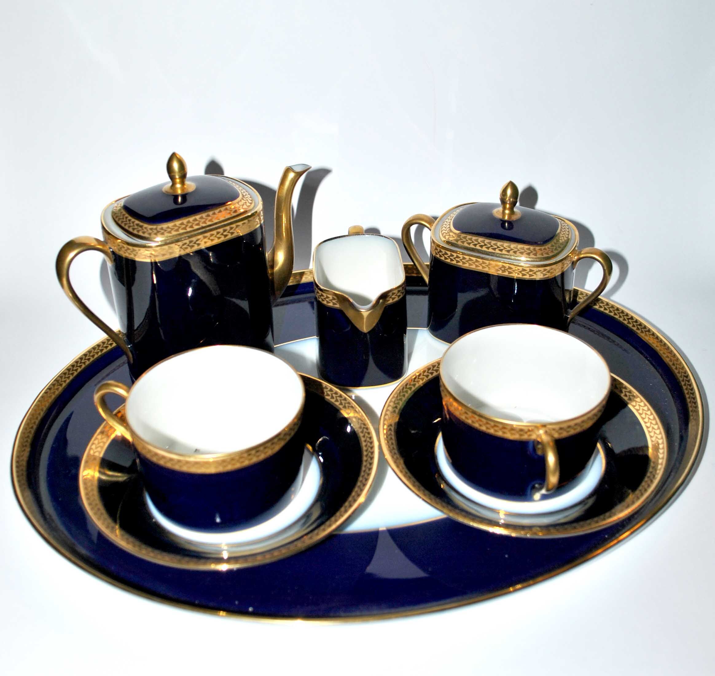 Service à café en porcelaine de limoges
