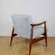 Light Blue GFM63 Lounge Chair by J. Kedziorek, 1970s