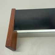 cubic Large 38cm Teak and Metal adjustable wall light element, Germany 1950s