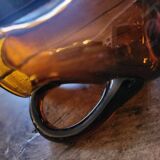 Dark amber glass pitcher – 1960s