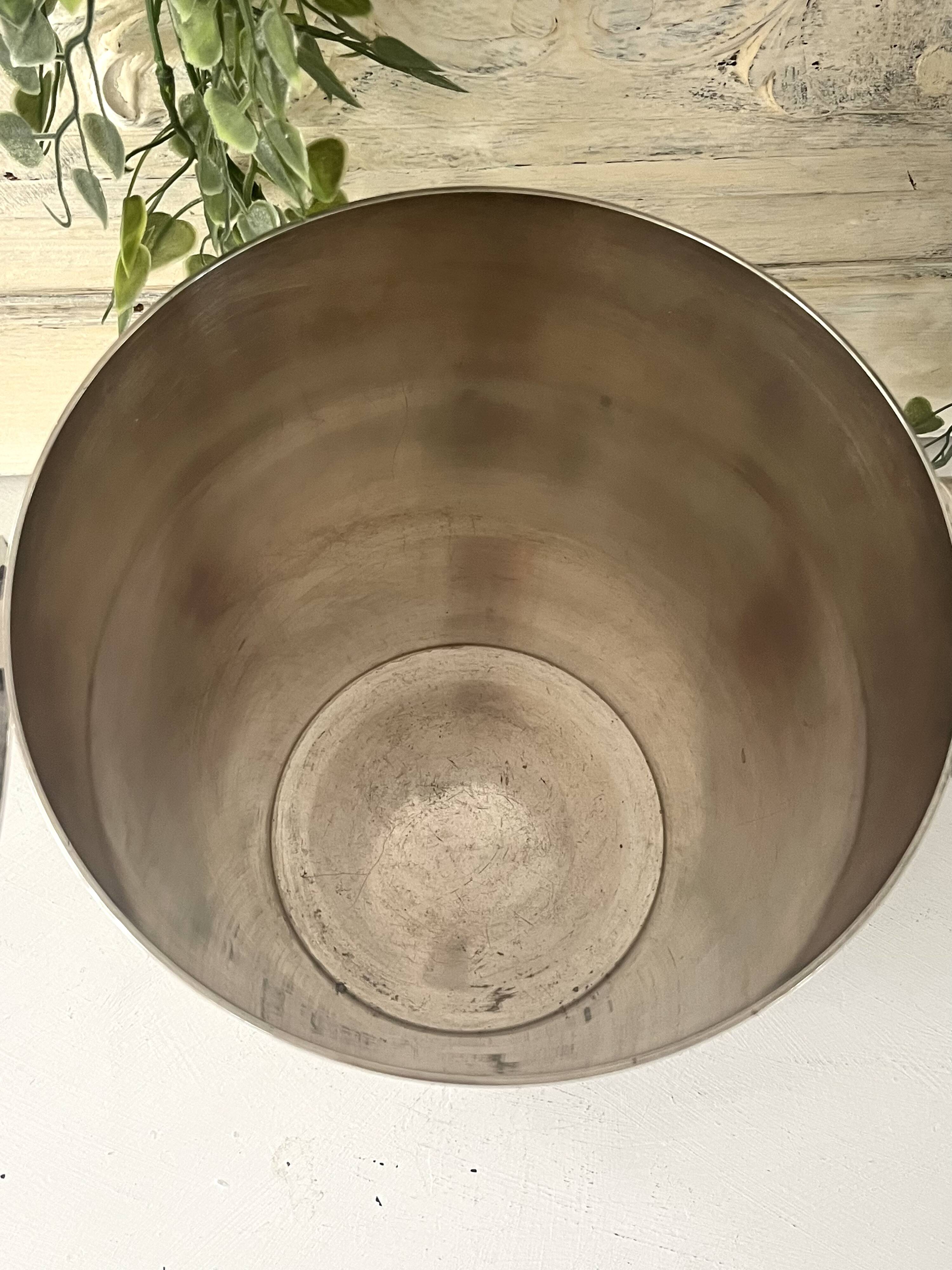 Silver Plated Champagne Bucket St Medard – Art Deco Style Mid Century