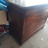 Louis Philippe Walnut chest of drawers