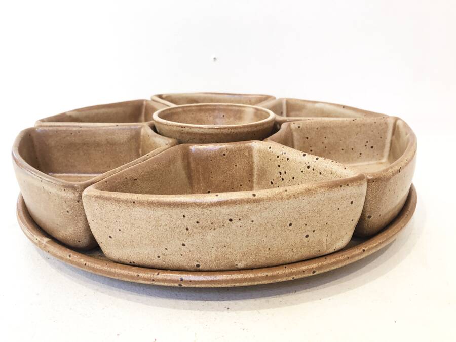 Stoneware aperitif service, 1970