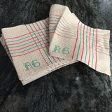 10 serviettes en tissu en damassé de coton du Pays Basque