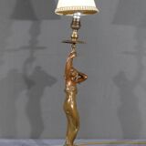 Regulate Lamp, Art Nouveau style, signed C.Rosa – Mid 20th century