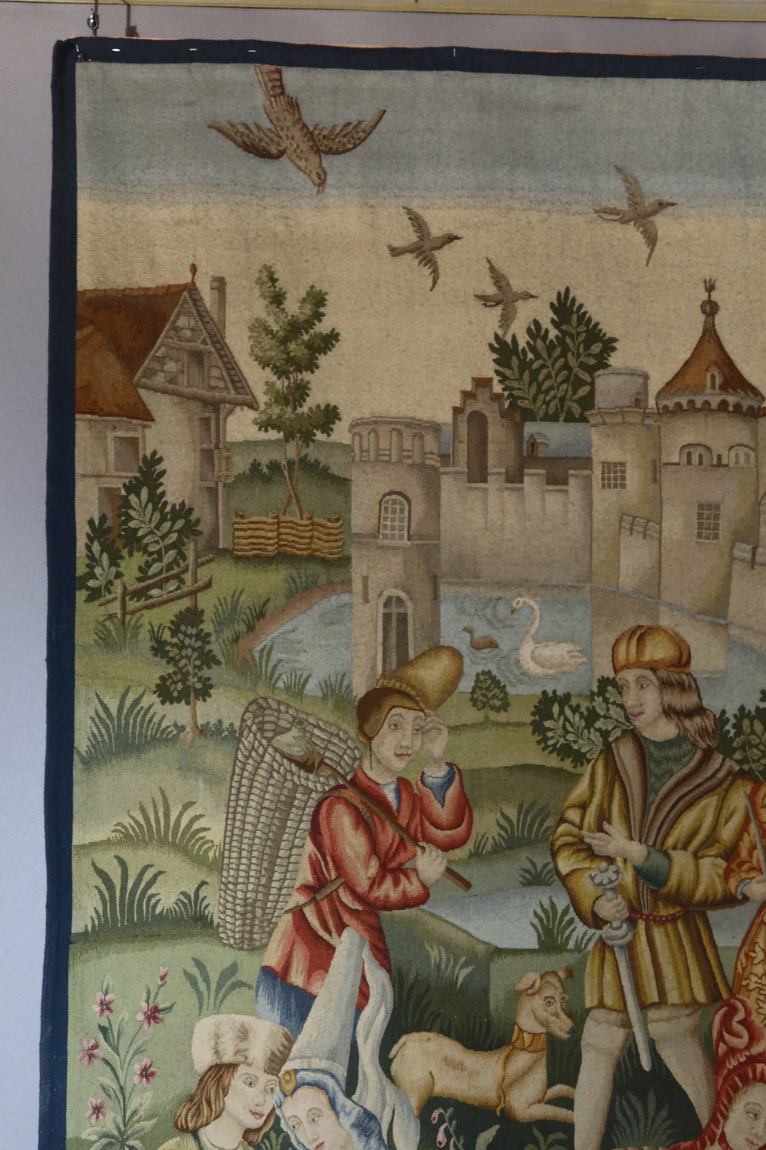 Tapestry "The Medieval City" Aubusson