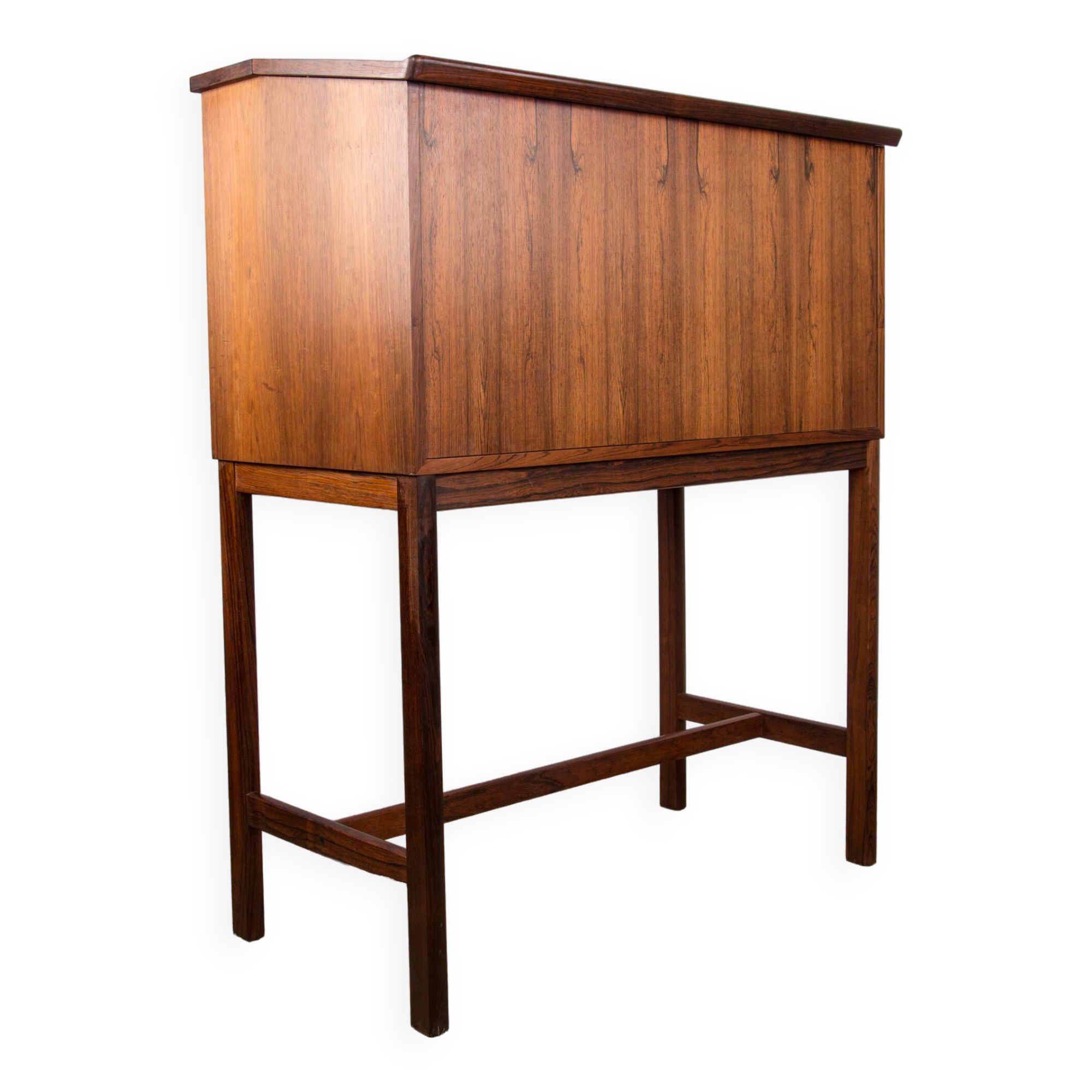 Scriban bar and secretary in Rosewood and Formica by Hans Olsen for CS Mobler 1960.