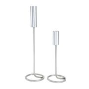 Set of metal candlesticks, Danish design, 1970s, made in Denmark