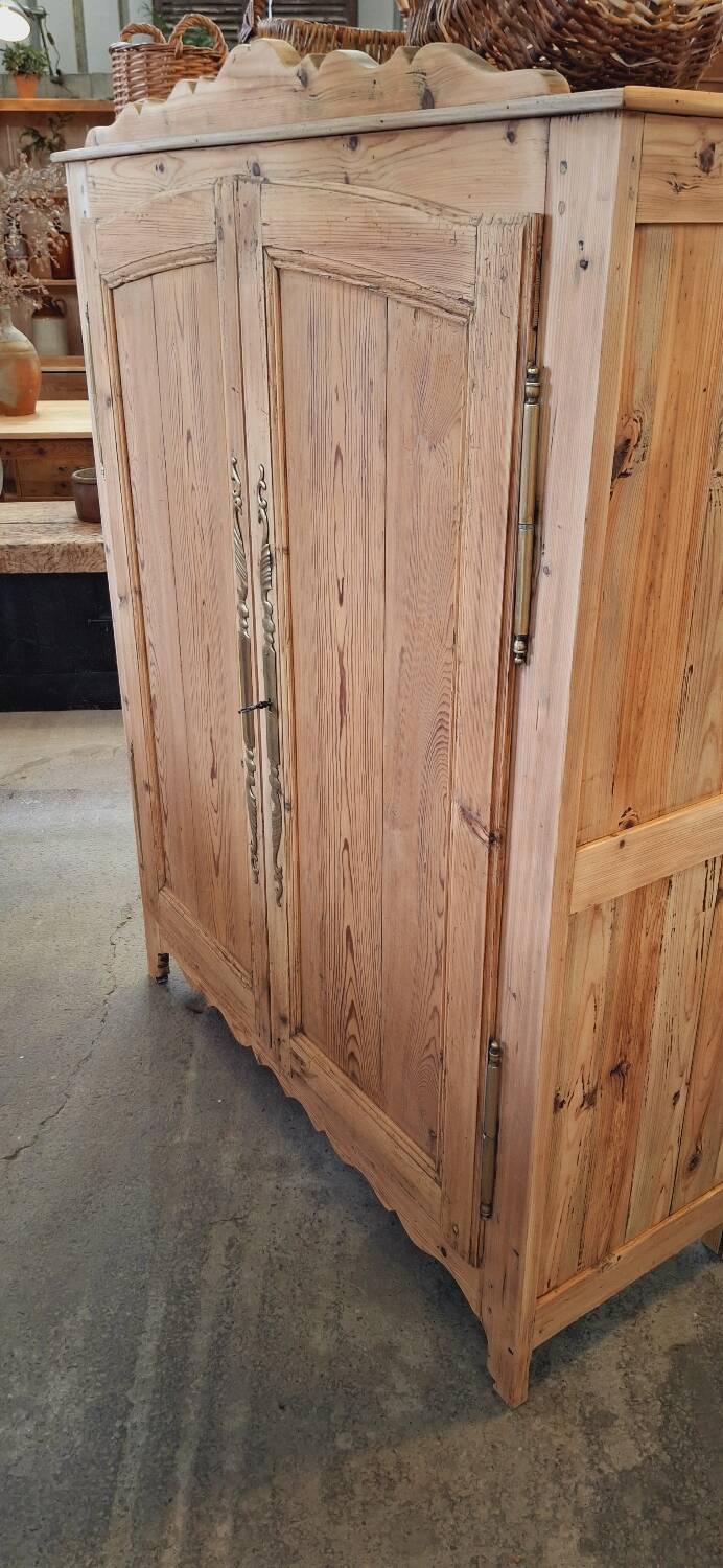 Antique fir wardrobe