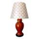 Limoges porcelain lamp by Mergey and Art Deco lampshade