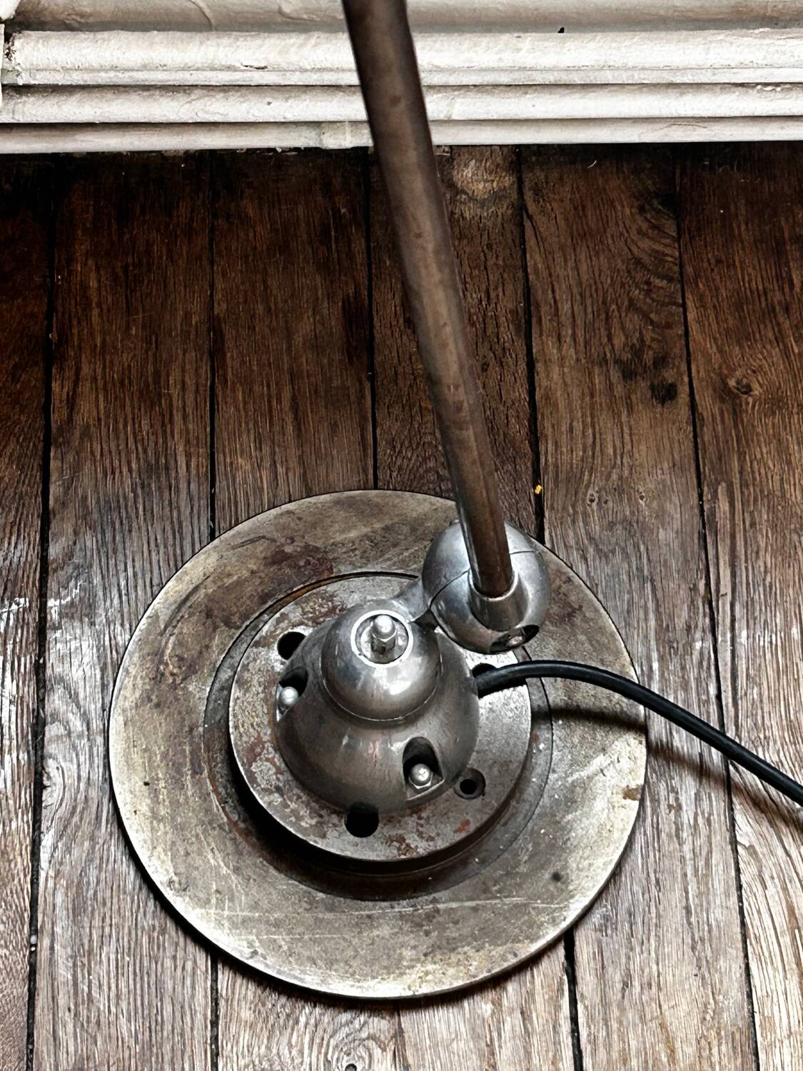 Original vintage Jieldé lamp – 1 arm – Raw steel – 1950s/60s