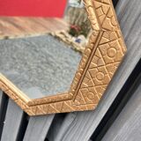 Golden art deco mirror