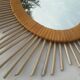 55 x 45 cm rattan oval sun mirror