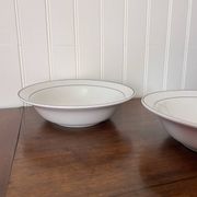 Set of 2 fine porcelain salad bowls from Italy.