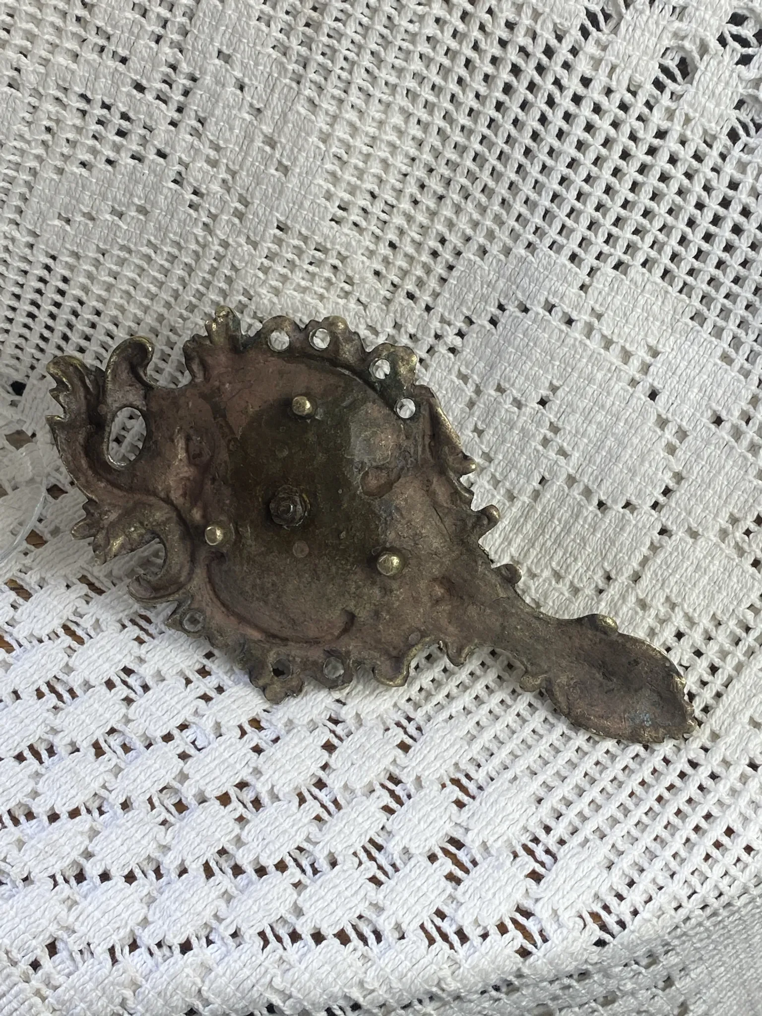 Cave rat bronze candlestick