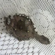 Cave rat bronze candlestick