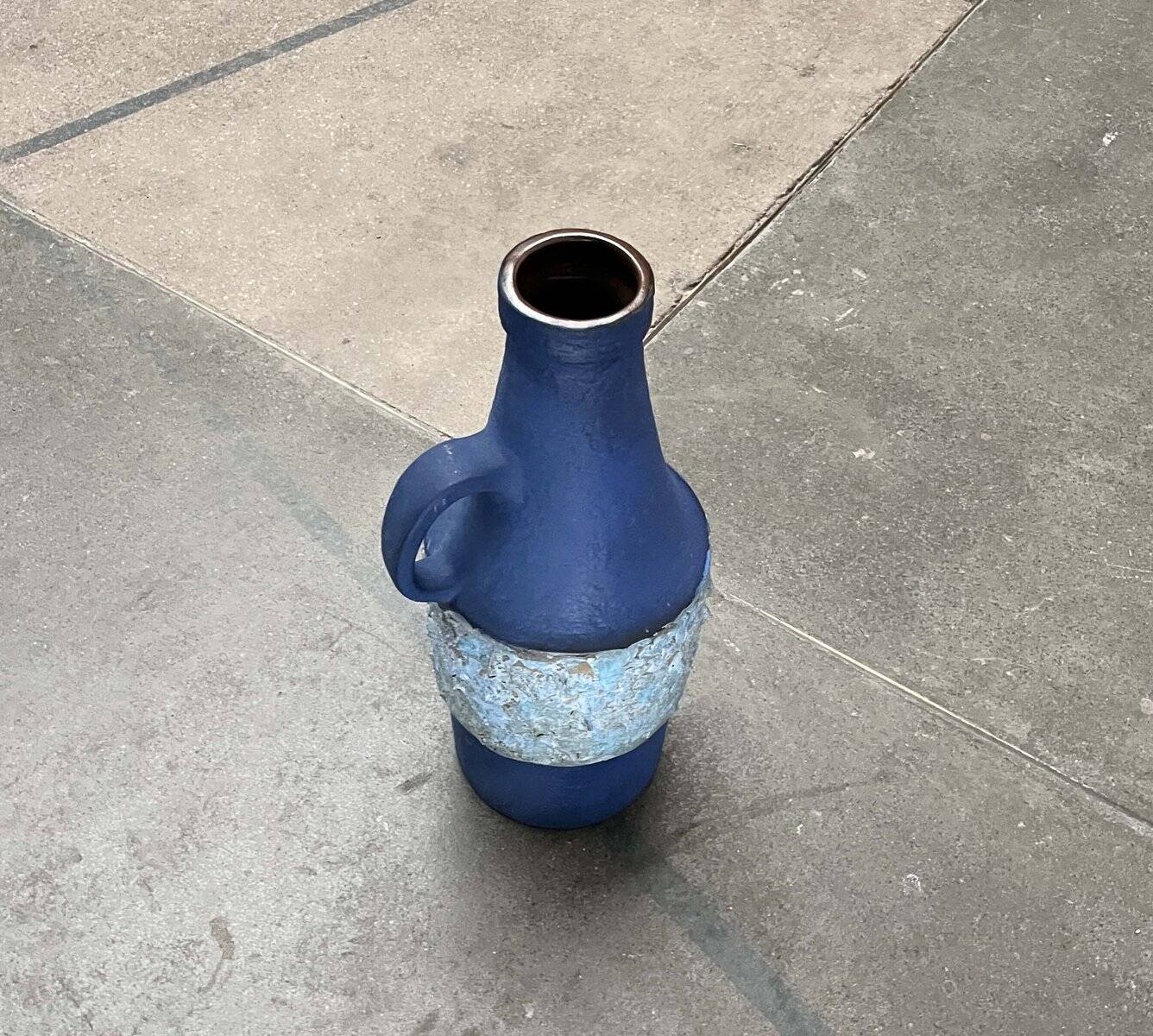 Vase de sol WGP Fat Lava en poterie ouest-allemande moderne du milieu du siècle de Carstens Tönnieshof, années 1960