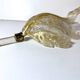 Applique murano en verre vintage et feuille d'or par barovier toso, italie