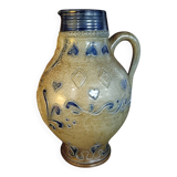 Ceramic pitcher/jug with Roger Guerin coat of arms.
