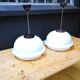 Set of 2 Czech pendant lamps, 60s