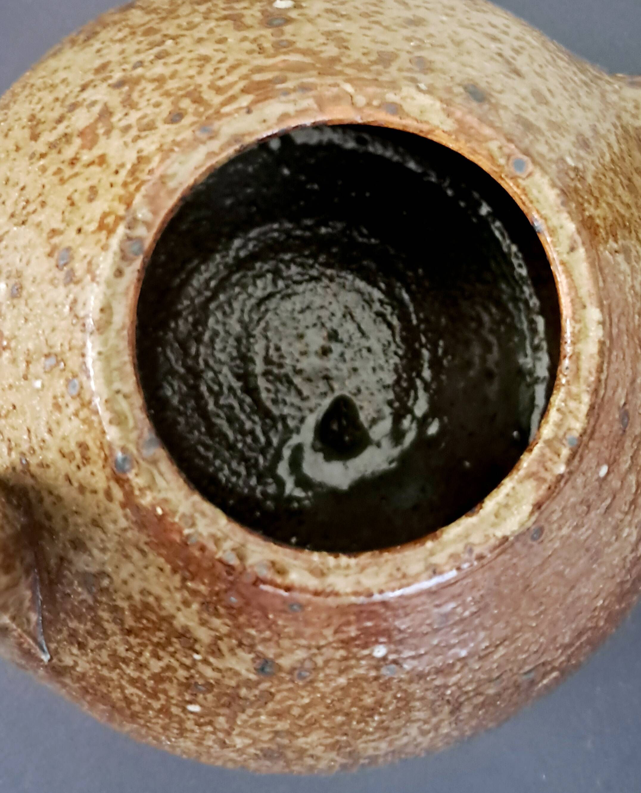 Pyrite stone teapot by Guy Baudat