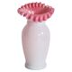 Vintage artistic pink glass vase, Tarnowiec, Sulczan, Europe, 1970s