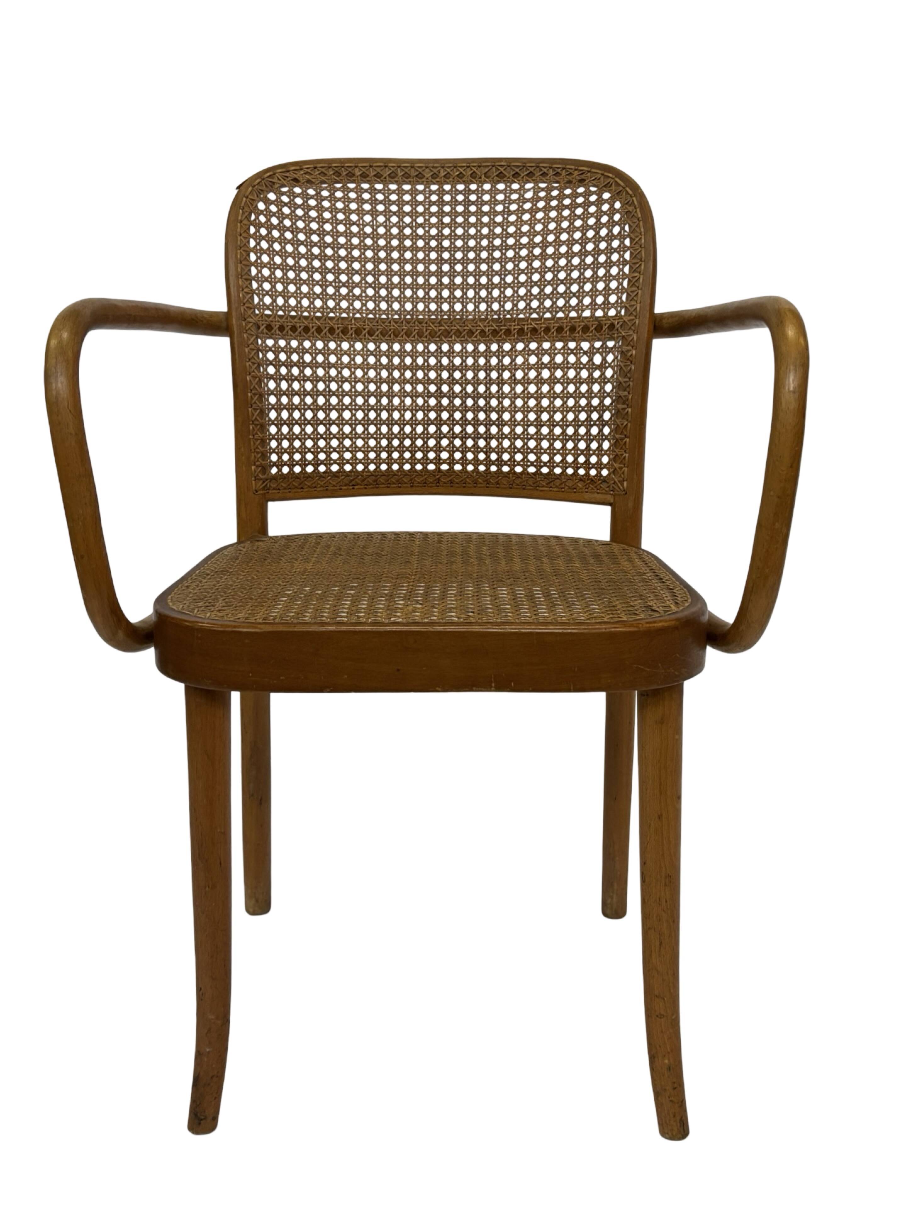 Chaise vintage modèle 811 / Chaise Prague de Josef Hoffmann pour Ligna 1950