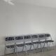 6 zebra folding chairs