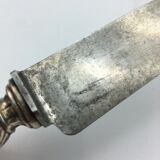 Box of cutlery with leg / roast silver filled.