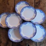 Assiettes terre de fer Boch 1890