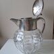 Cut crystal jug with ice compartment