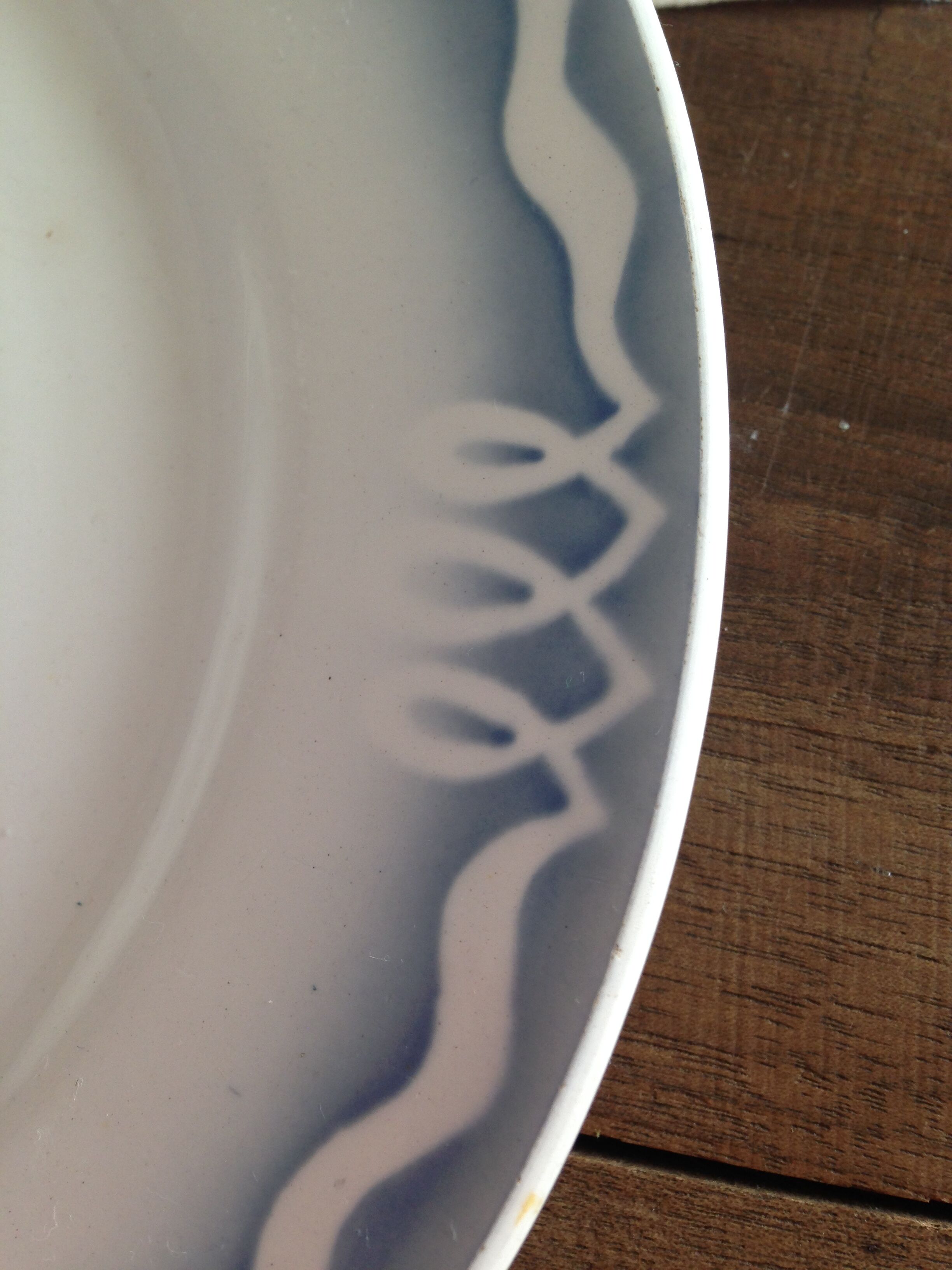 4 dessert plates model Juliette, Digoin-Sarreguemine