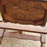 Paire de chaises paillé