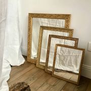 set of 4 mirrors in wood and gilded stucco early 20th century