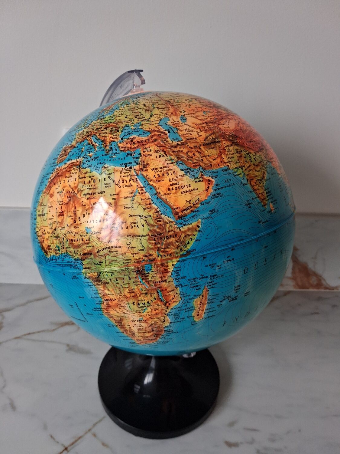 Illuminated globe from the 1970s.