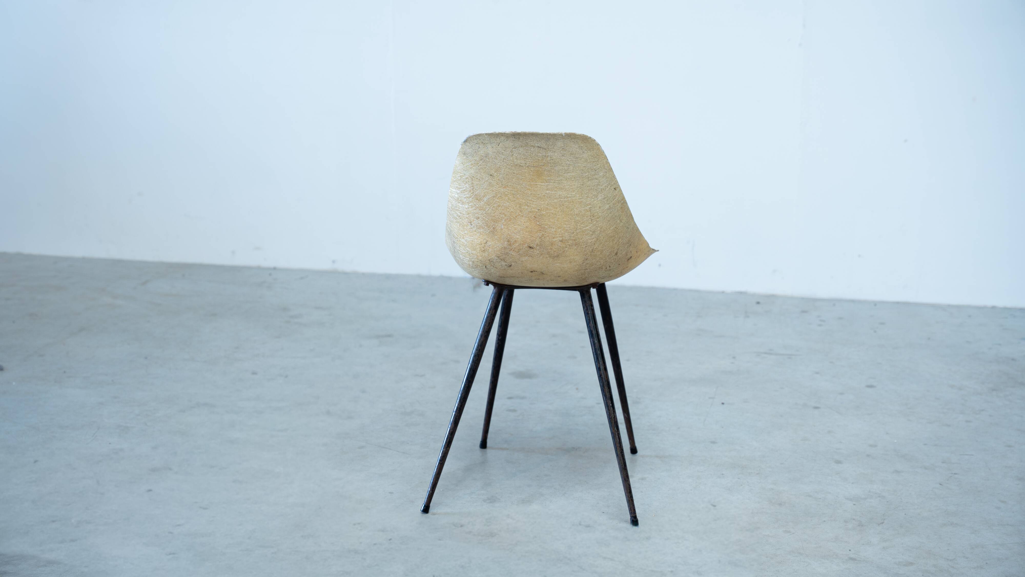 Rare 1950's Fiberglass Chair by René-Jean Caillette