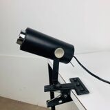 Vintage black metal clamp spotlight