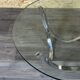 60s 70s coffee table glass table by Werner Lindner for Bacher Space Age