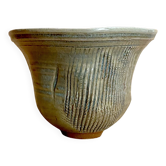 Japanese scarified ceramic bowl