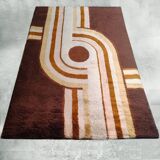 1970s Museum-Grade Avant-Garde Wool Rug The Epithet of Space Age Luxury. Ma